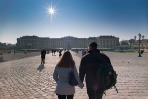 Auf dem Weg zum Schloss Schönbrunn Auf dem Weg zum Schloss Schönbrunn