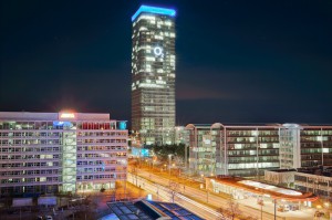 Der o2-Tower bei Nacht Der o2-Tower bei Nacht