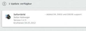Sofortbild App Update im AppStore
