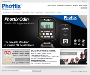 Screenshot Phottix.com