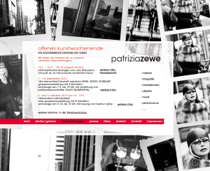 Screenshot Website Patrizia Zewe