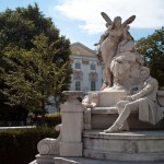 Eine Statue in Wien