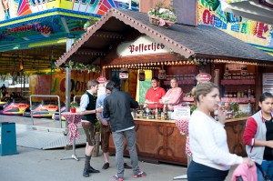 Poffertjesstand auf dem Frühlingsfest