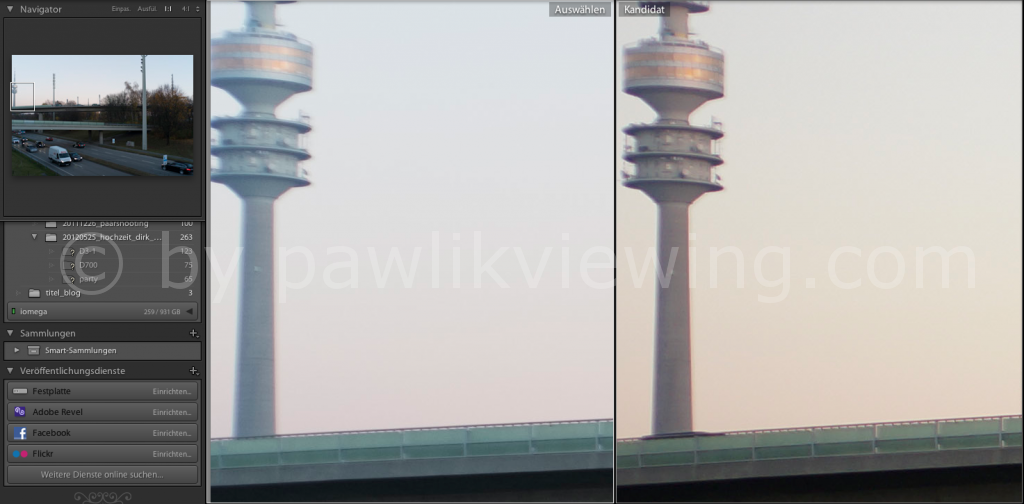 Linker Rand, links Fuji, rechts Nex-6 bei f2,8