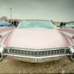 Pink Cadillac von hinten